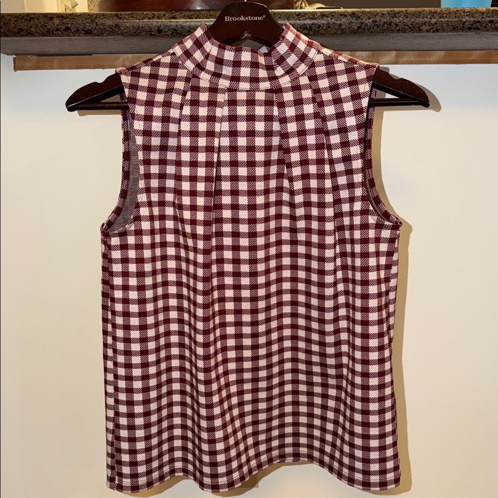 Mauve and maroon High neck blouse
